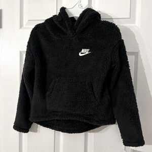 Nike Girls High Low Sherpa‎ Hoodie size 6X NWT